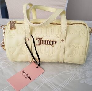 Juicy Couture Bestsellers Yellow Mini Barrel Crossbody Bag NWT